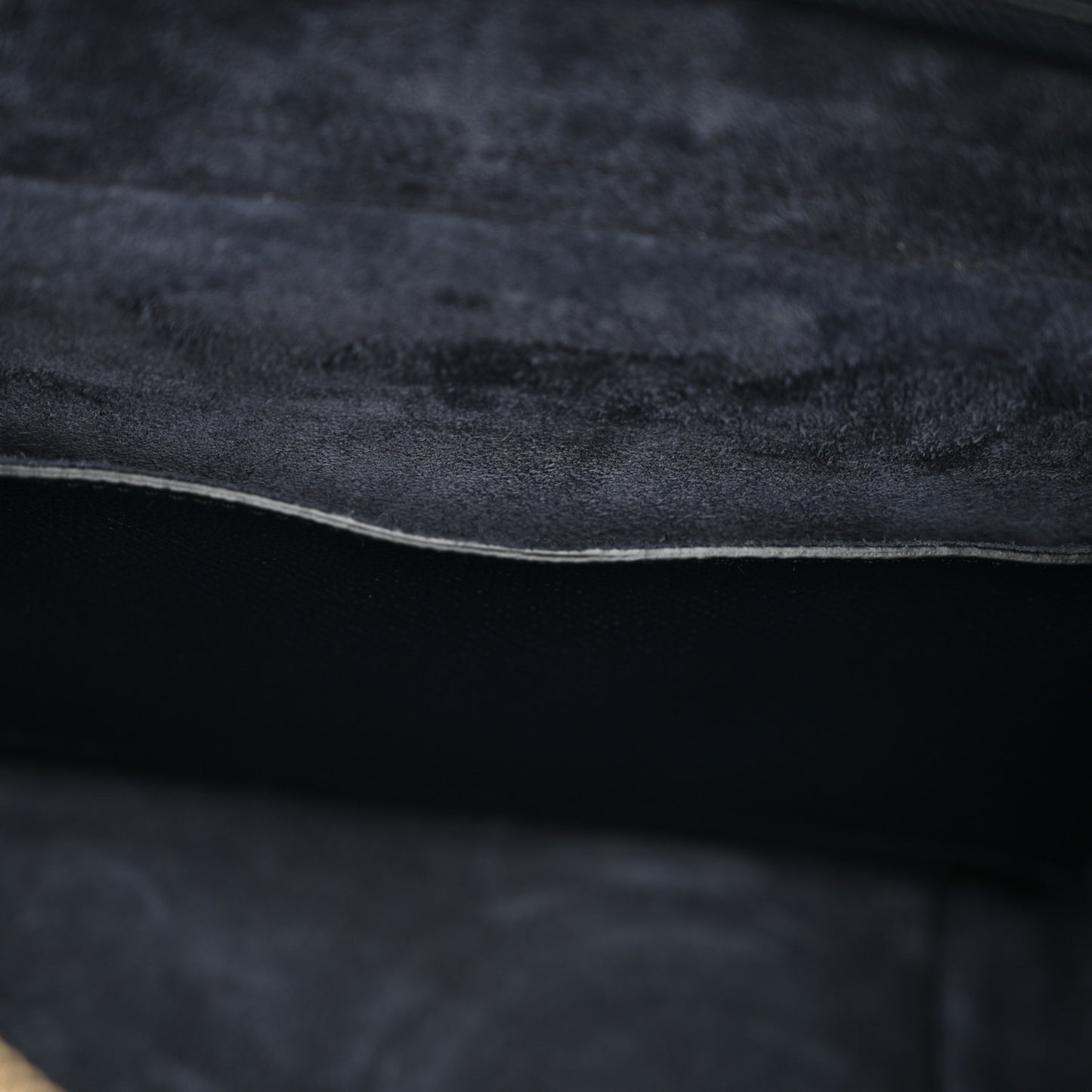 Grained Calfskin Micro Belt Bag Navy Blue
