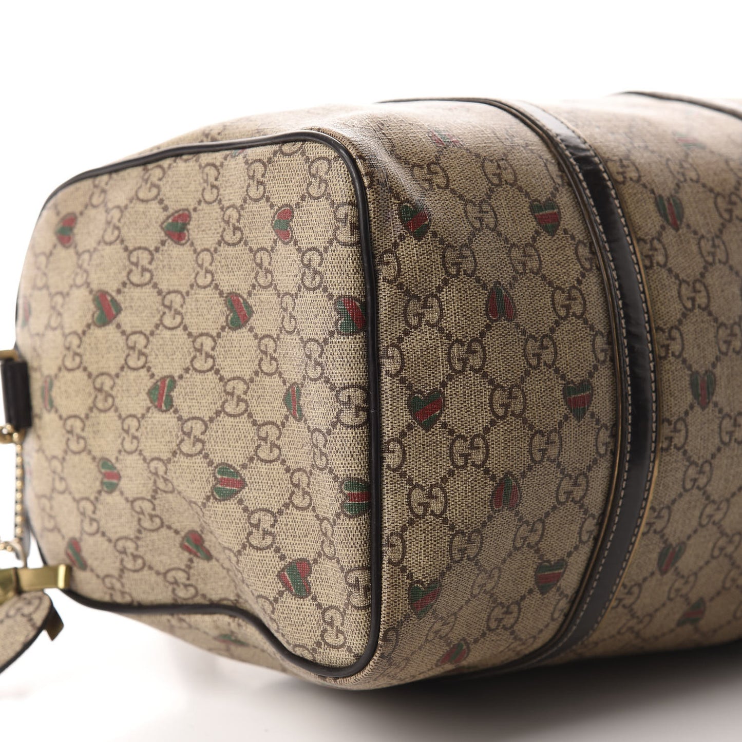 GG Plus Monogram Hearts Medium Joy Boston Dark Brown