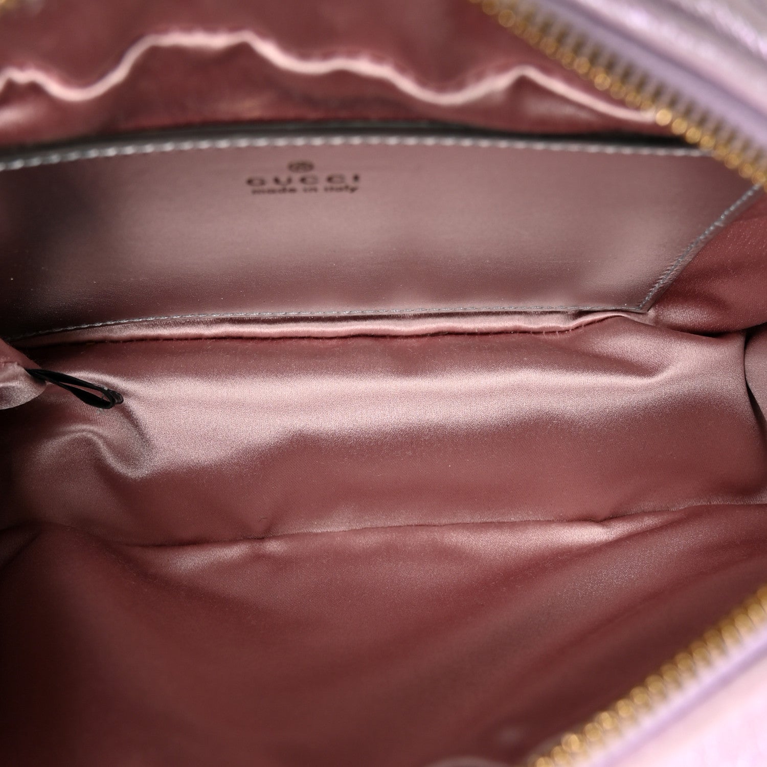 Gucci Iridescent Nappa Chevron Matelasse Small GG Marmont Chain Shoulder Bag Iridescent Escape Pink 5 of 11