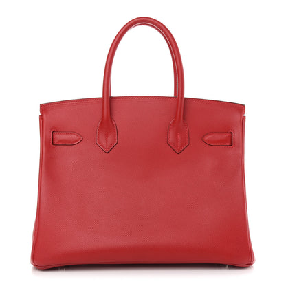 Hermes Epsom Birkin 30 Rouge Casaque 4 of 36