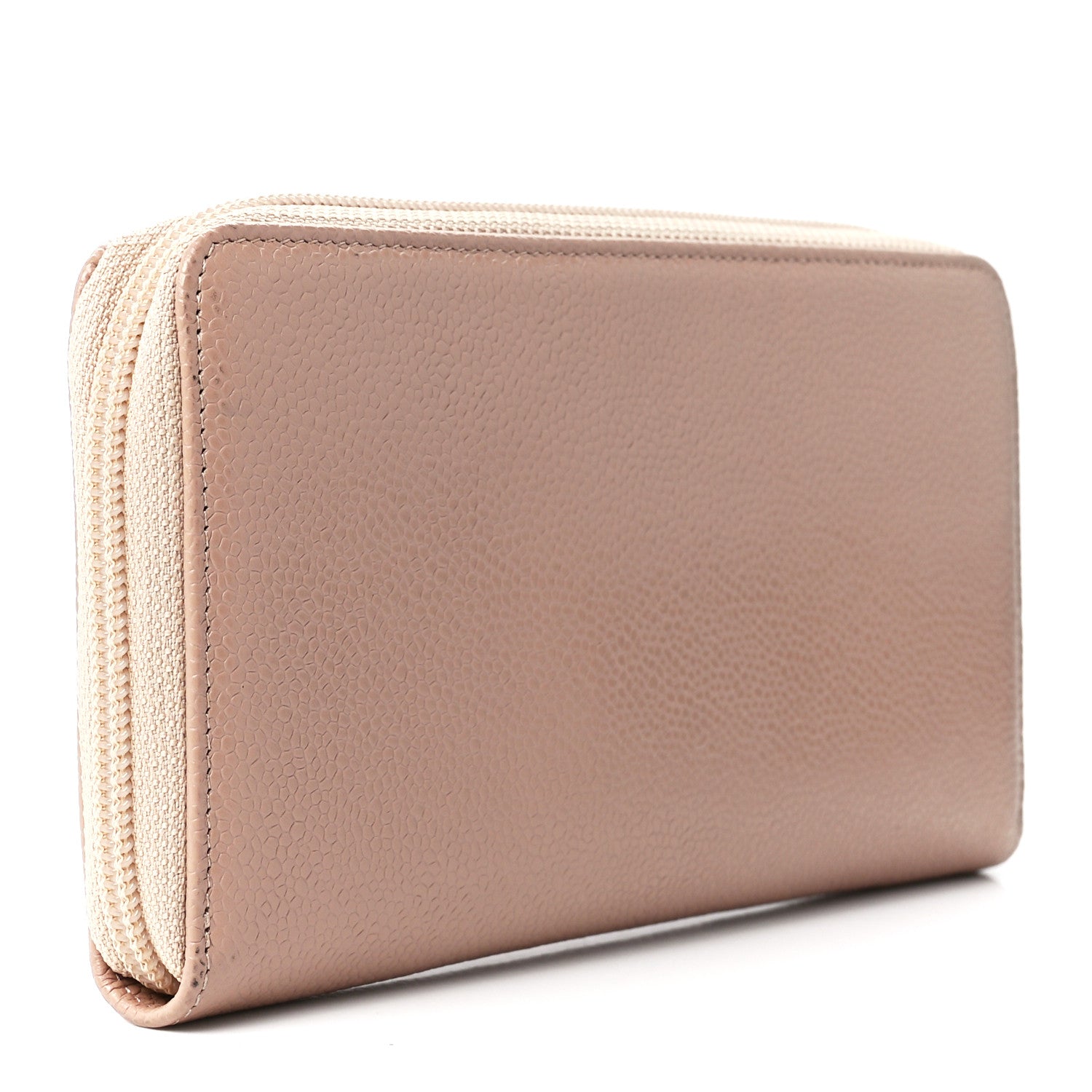 Chanel Caviar Large Timeless CC Zip Around Wallet Beige 3 of 13