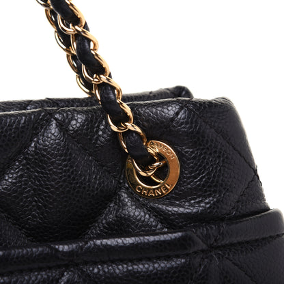 Chanel Caviar Quilted CC Timeless Soft Tote Black 17 of 19