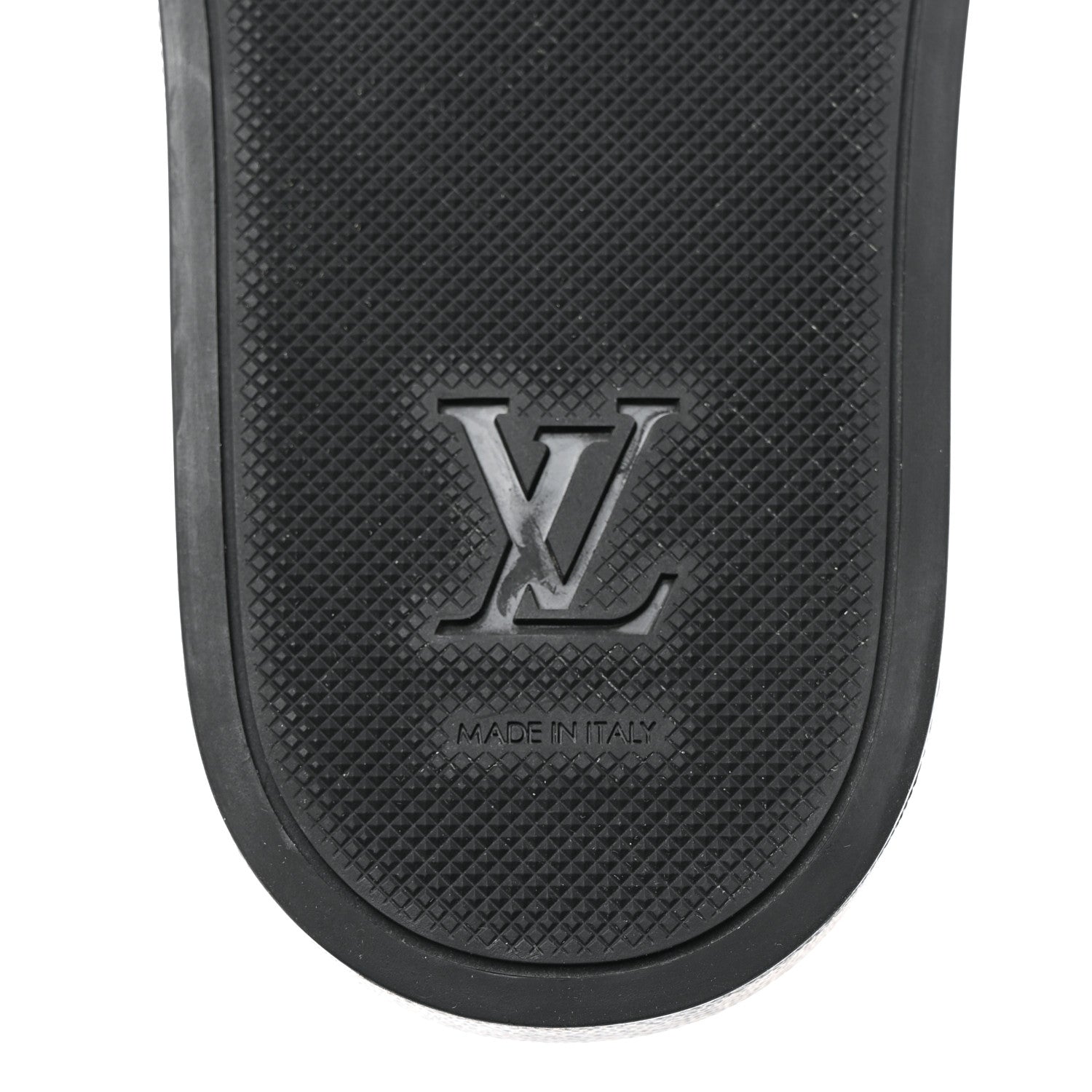 Louis Vuitton Rubber Damier Mens Waterfront Mules 7.5 Black 8 of 8