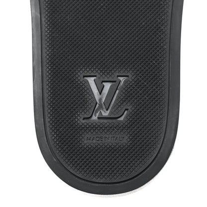 Louis Vuitton Rubber Damier Mens Waterfront Mules 7.5 Black 8 of 8