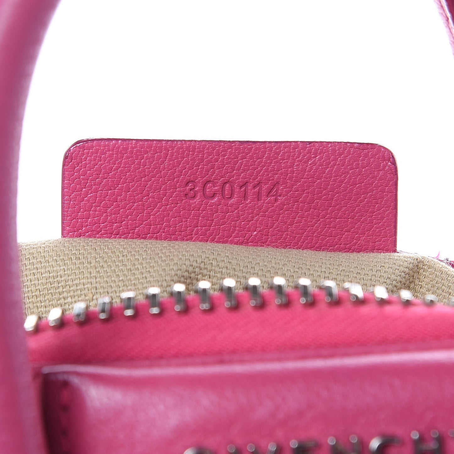 Sugar Goatskin Mini Antigona Magenta