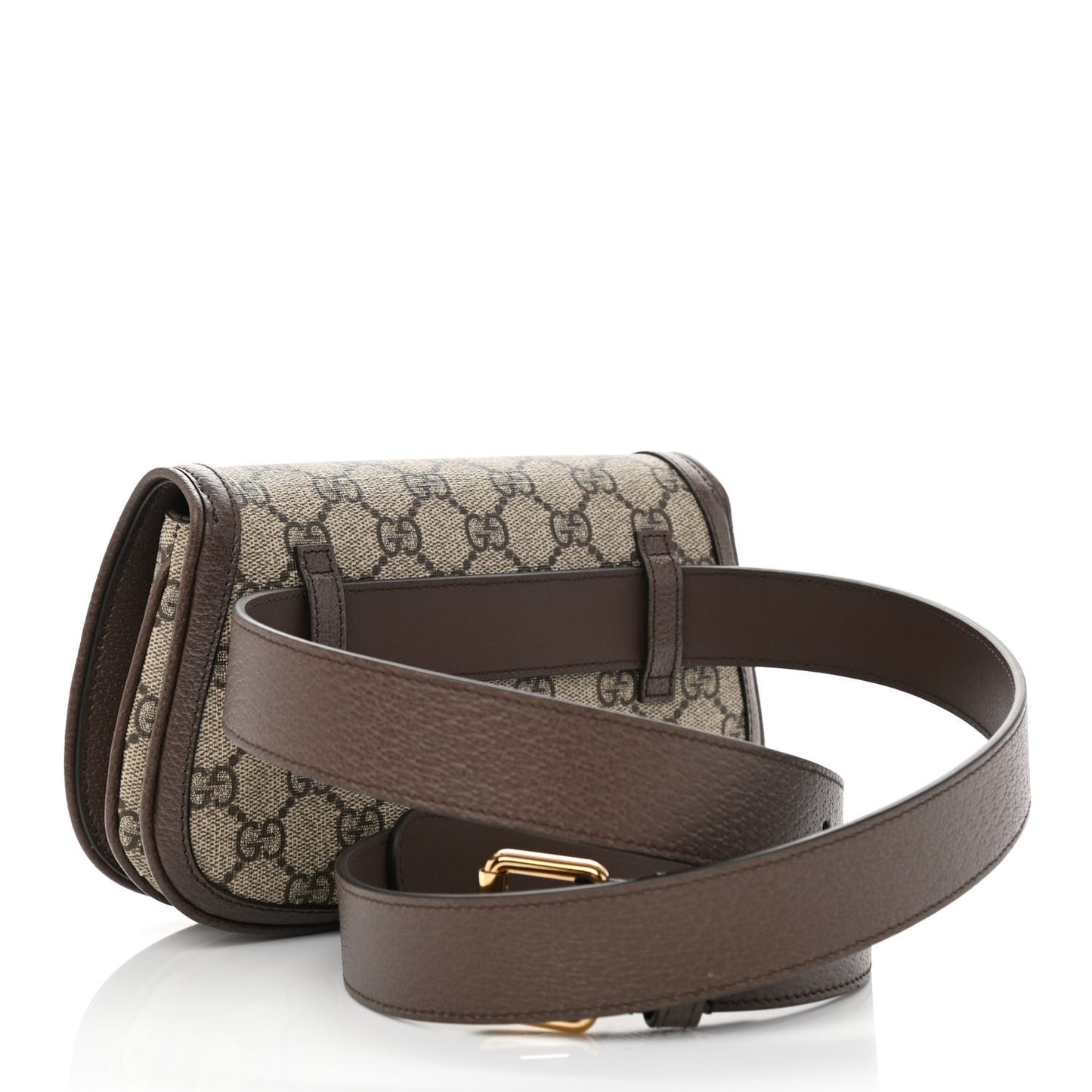 GG Supreme Monogram Textured Dollar Calfskin Blondie Belt Bag 120 48 Beige Ebony New Acero