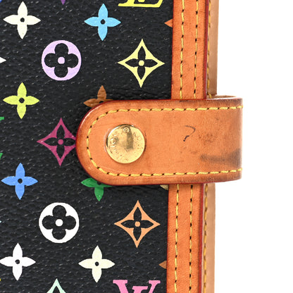 Louis Vuitton Monogram Multicolor Small Ring Agenda Cover Black 7 of 7