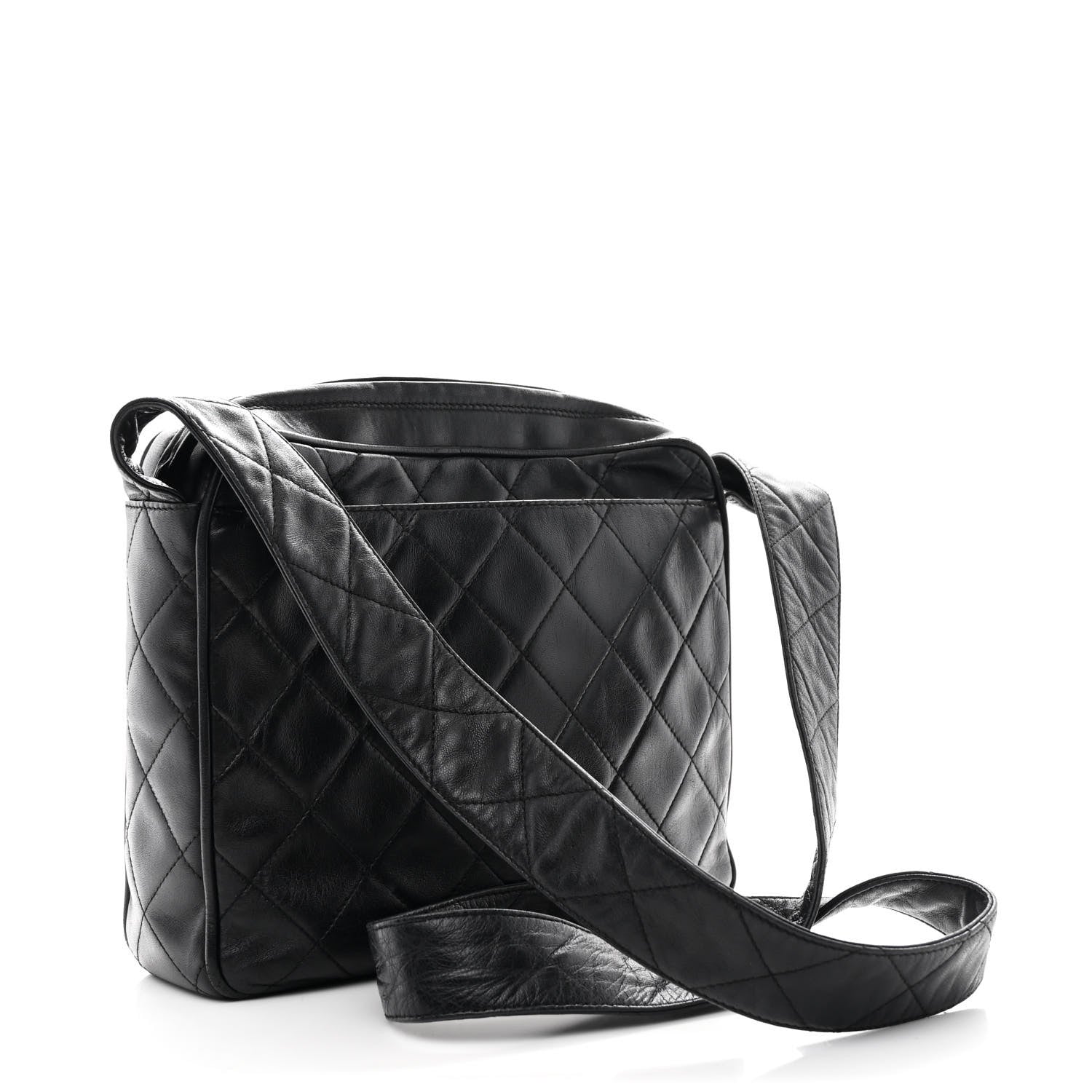 Chanel Lambskin Quilted Flap Shoulder Bag Black 3 of 11