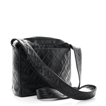 Chanel Lambskin Quilted Flap Shoulder Bag Black 3 of 11