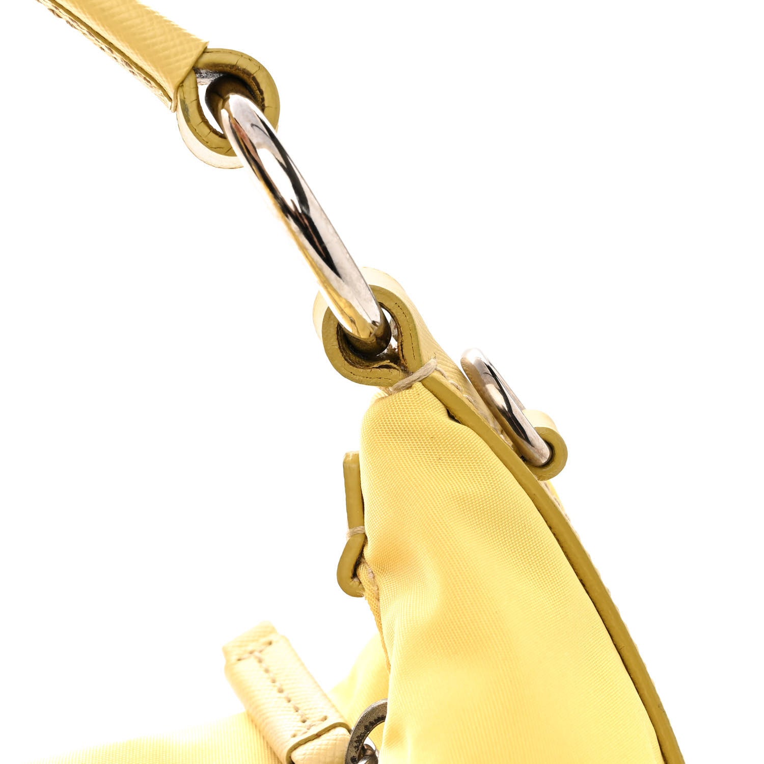 Prada Tessuto Nylon Saffiano Sacca Shoulder Bag Ananas 13 of 17
