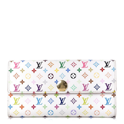 Louis Vuitton Monogram Multicolor Sarah Wallet White 1 of 7