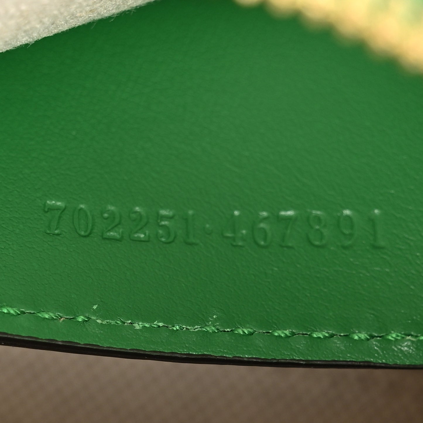 Calfskin GG Matelasse Mini Bowler Bag Spring Green Natural