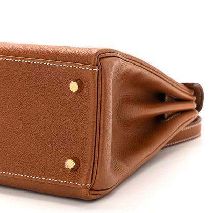 Hermes Barenia Faubourg Kelly Retourne 28 Fauve 10 of 11