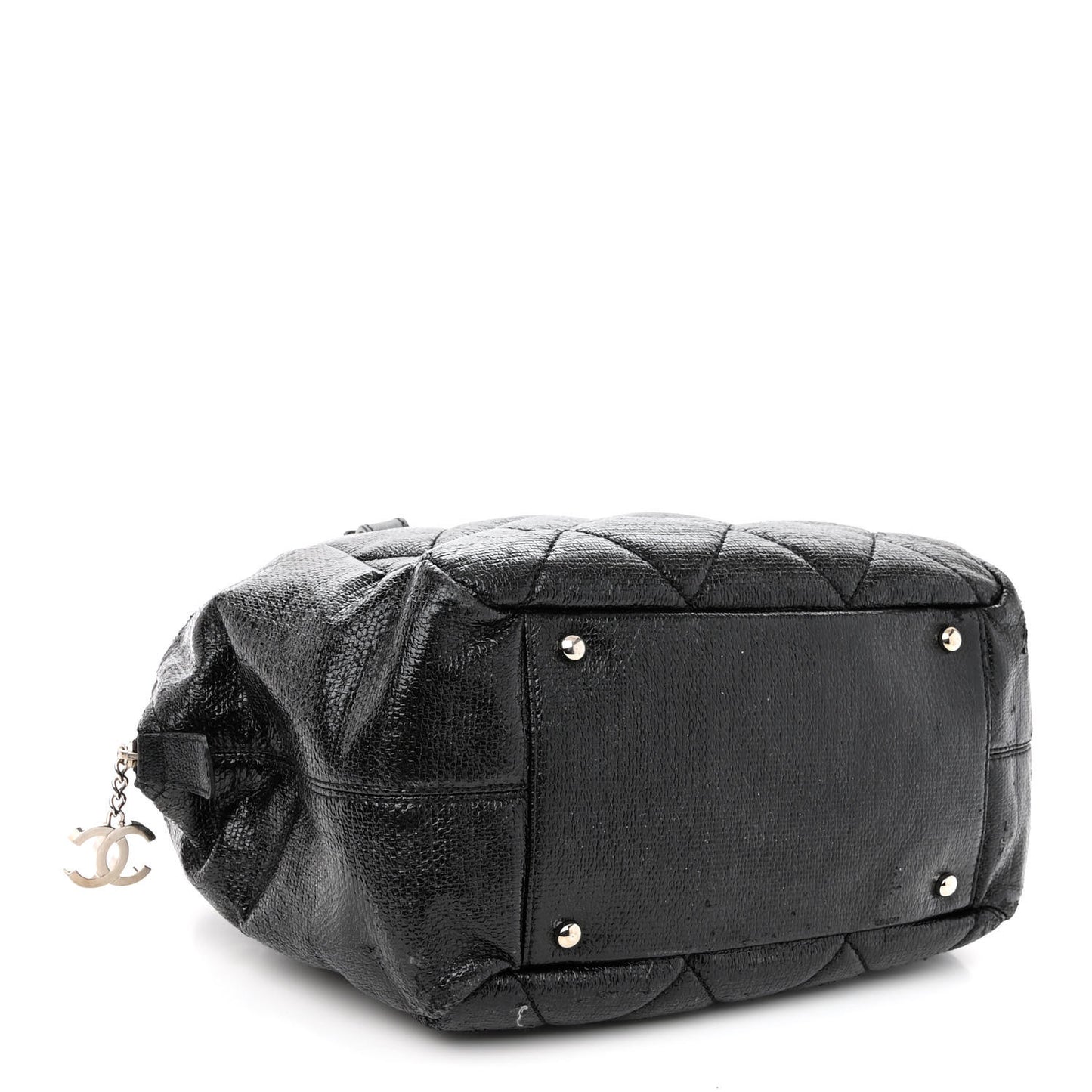 Coated Canvas Paris Biarritz Satchel Black