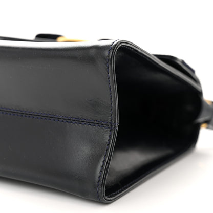 Salvatore Ferragamo Calfskin Vera Bow Mini Top Handle Crossbody Bag Navy 10 of 13