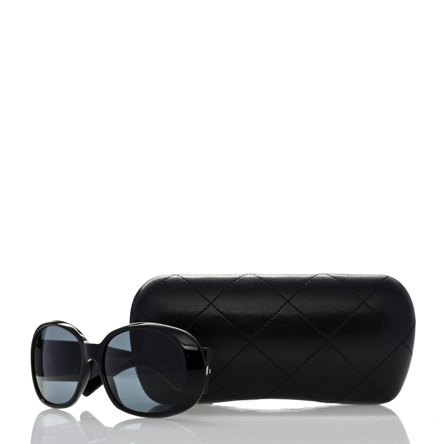 Chanel Acetate Camellia CC Sunglasses 5113 Black 1358185