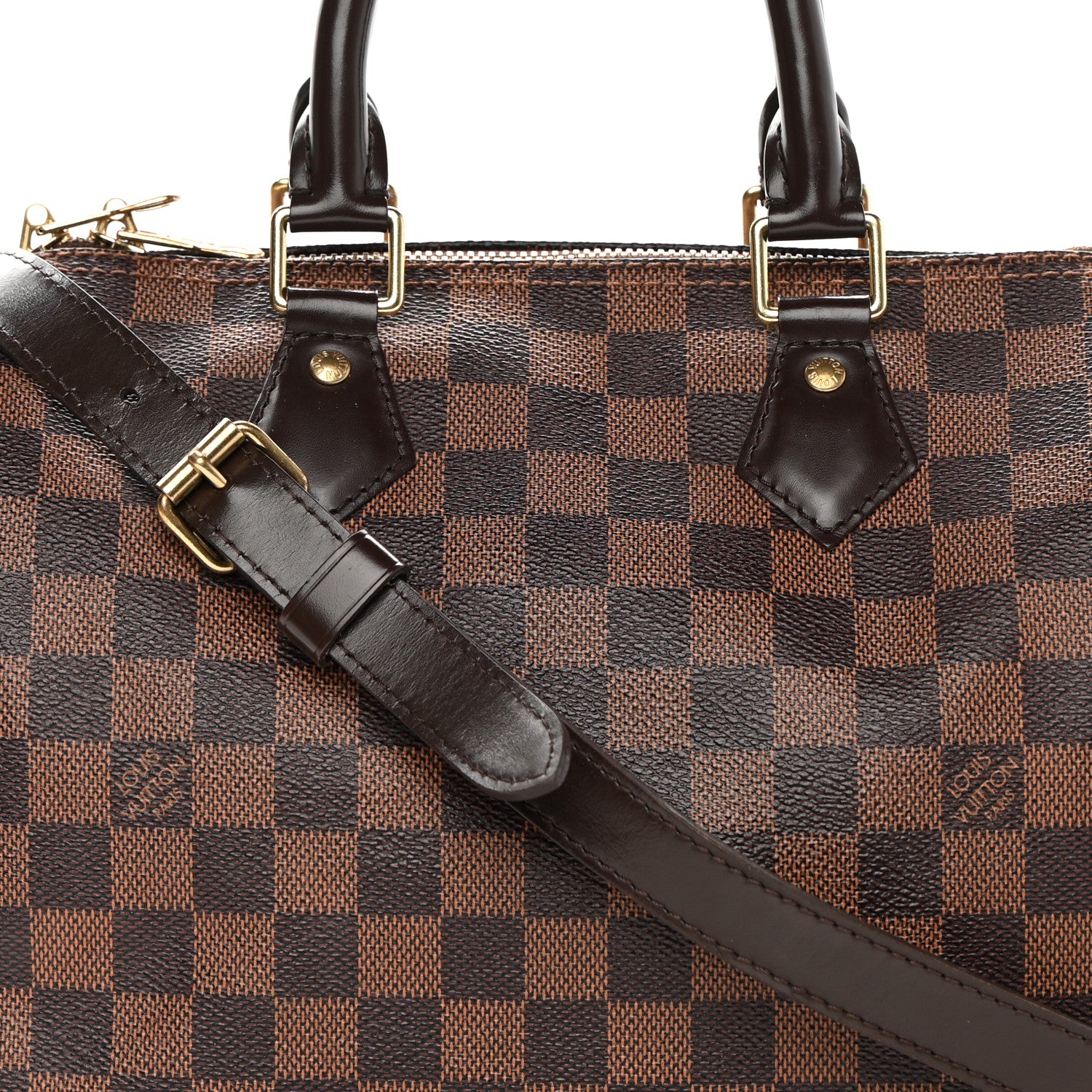 Louis Vuitton Damier Ebene Speedy Bandouliere 25 8 of 17