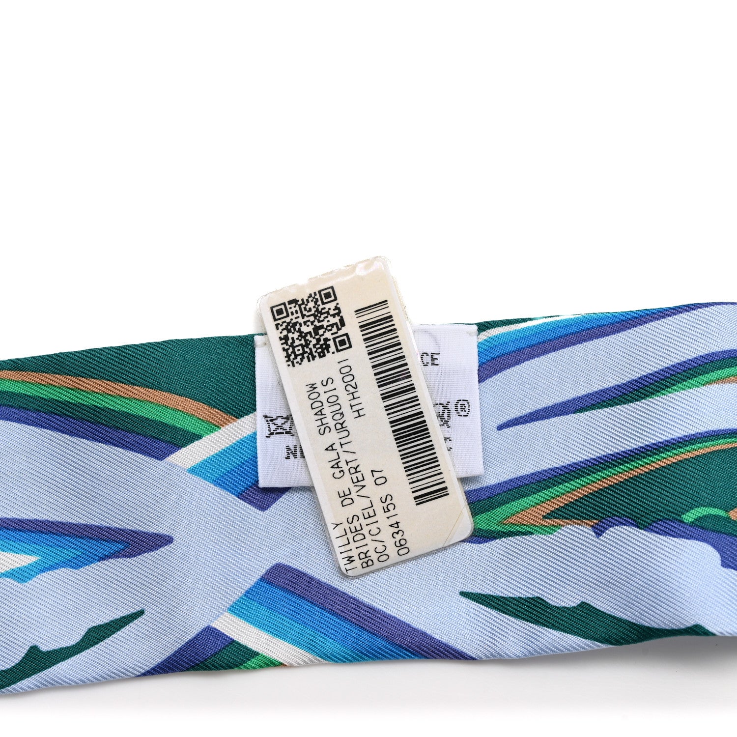 Hermes Silk Brides De Gala Shadow Twilly Ciel Vert Turquoise 3 of 4