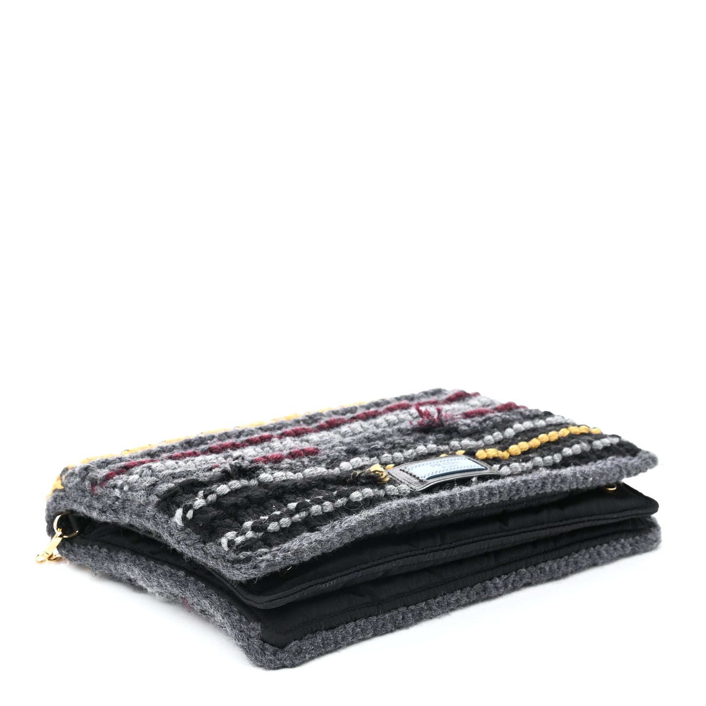 Tweed Maglia Etiquette Flap Multicolor
