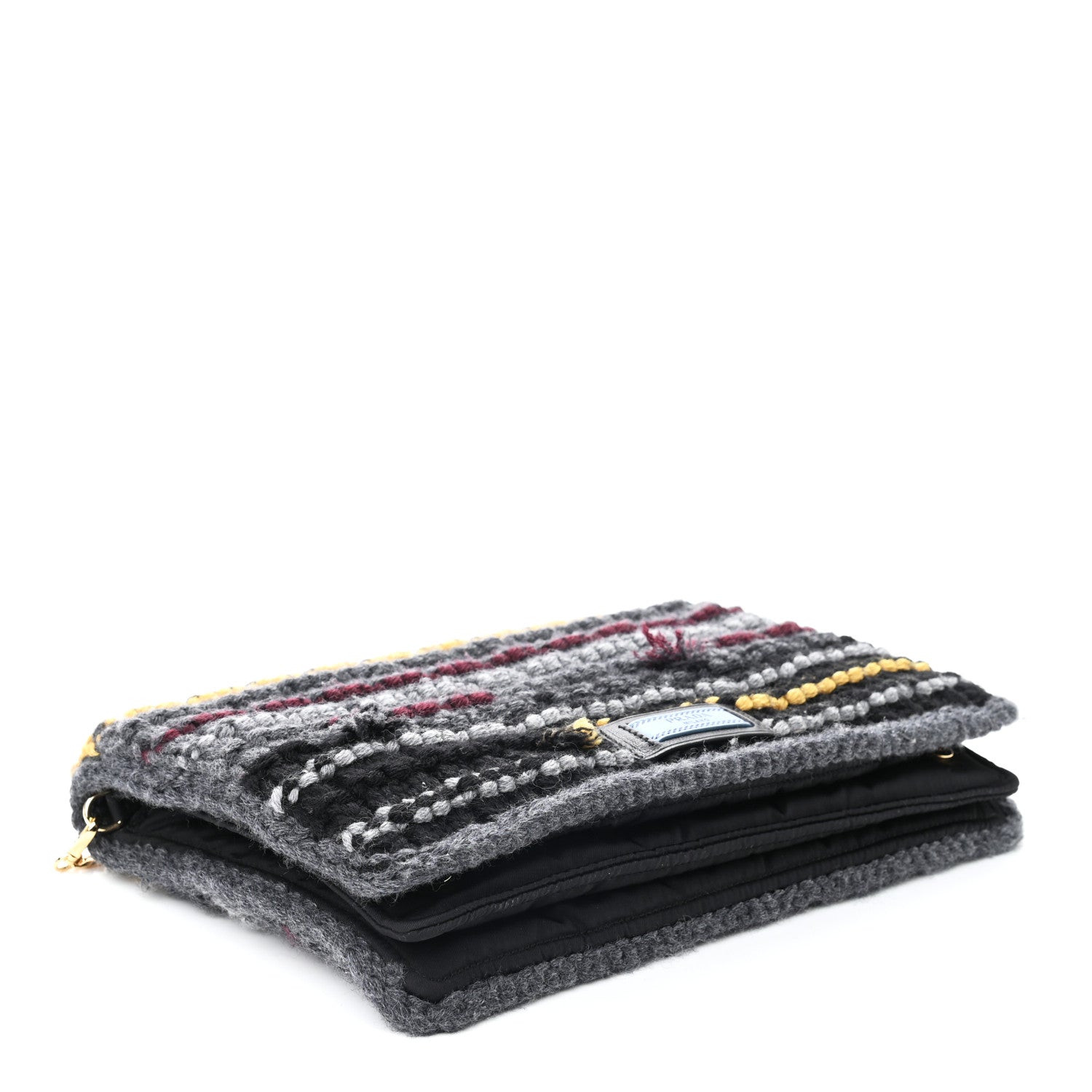 Prada Tweed Maglia Etiquette Flap Multicolor 4 of 8