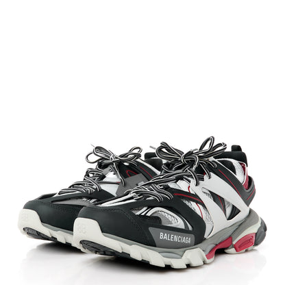 Balenciaga Mesh Nylon Womens Track Sneakers 42 Black Gris 3 of 9