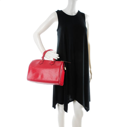 Louis Vuitton Epi Speedy 30 Rouge 2 of 7