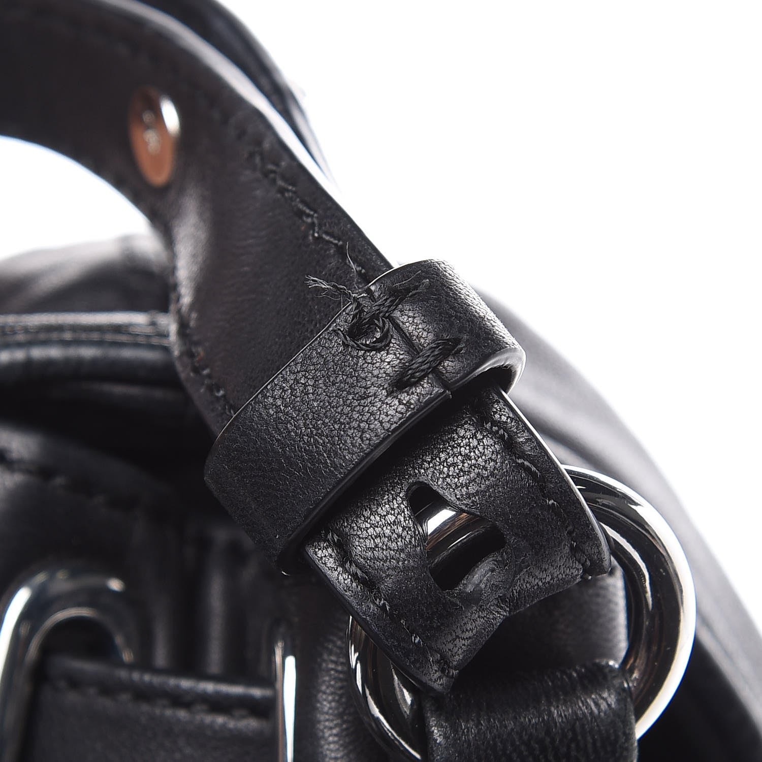 Alexander Wang Lambskin Marti Backpack Bag Washed Black Rhodium Hardware 14 of 15