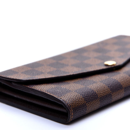 Louis Vuitton Damier Ebene Sarah Wallet NM 6 of 9