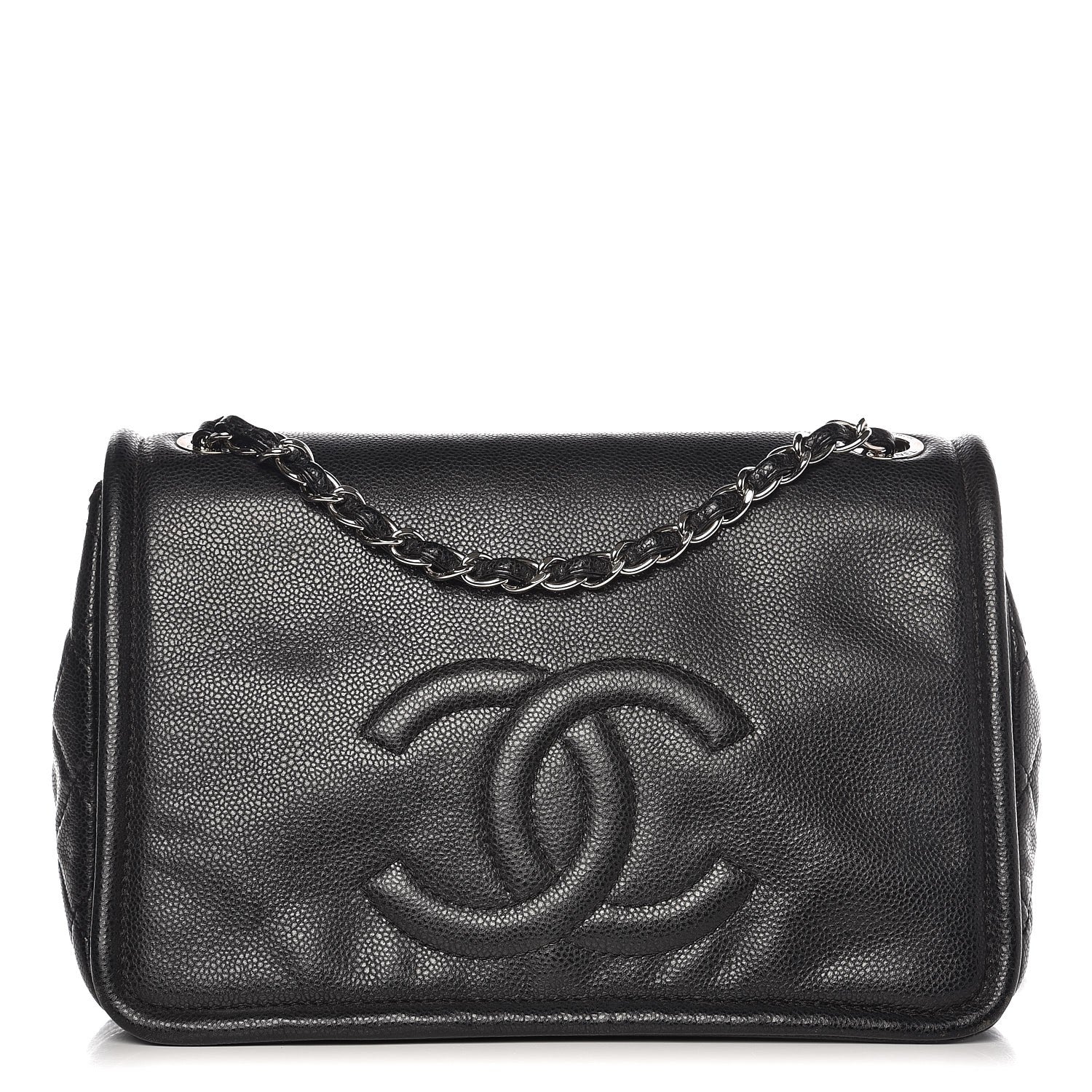 Chanel Caviar Large Timeless CC Flap Black 1 of 15