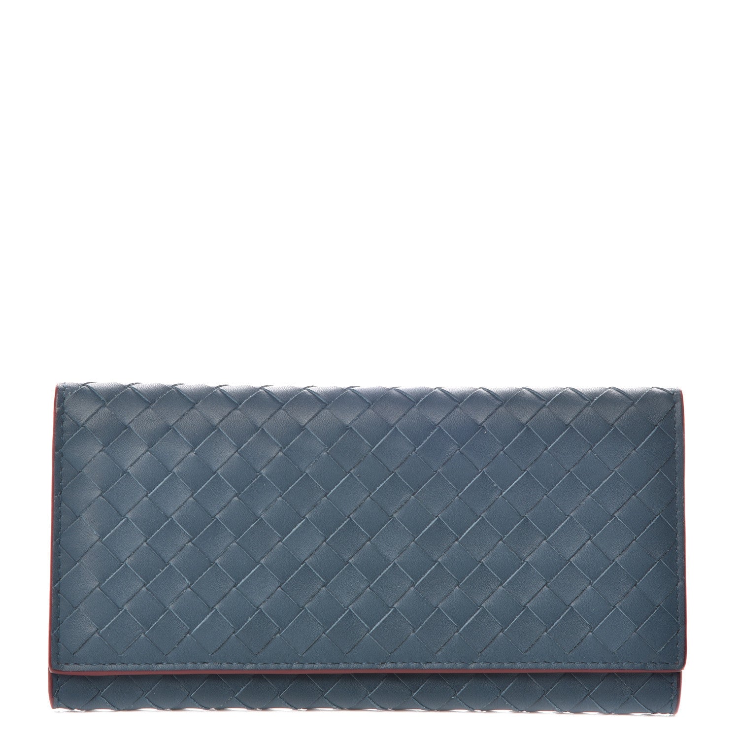 Bottega Veneta Nappa Intrecciato Continental Flap Wallet Brighton Baccara Rose 1 of 9