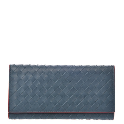 Bottega Veneta Nappa Intrecciato Continental Flap Wallet Brighton Baccara Rose 1 of 9