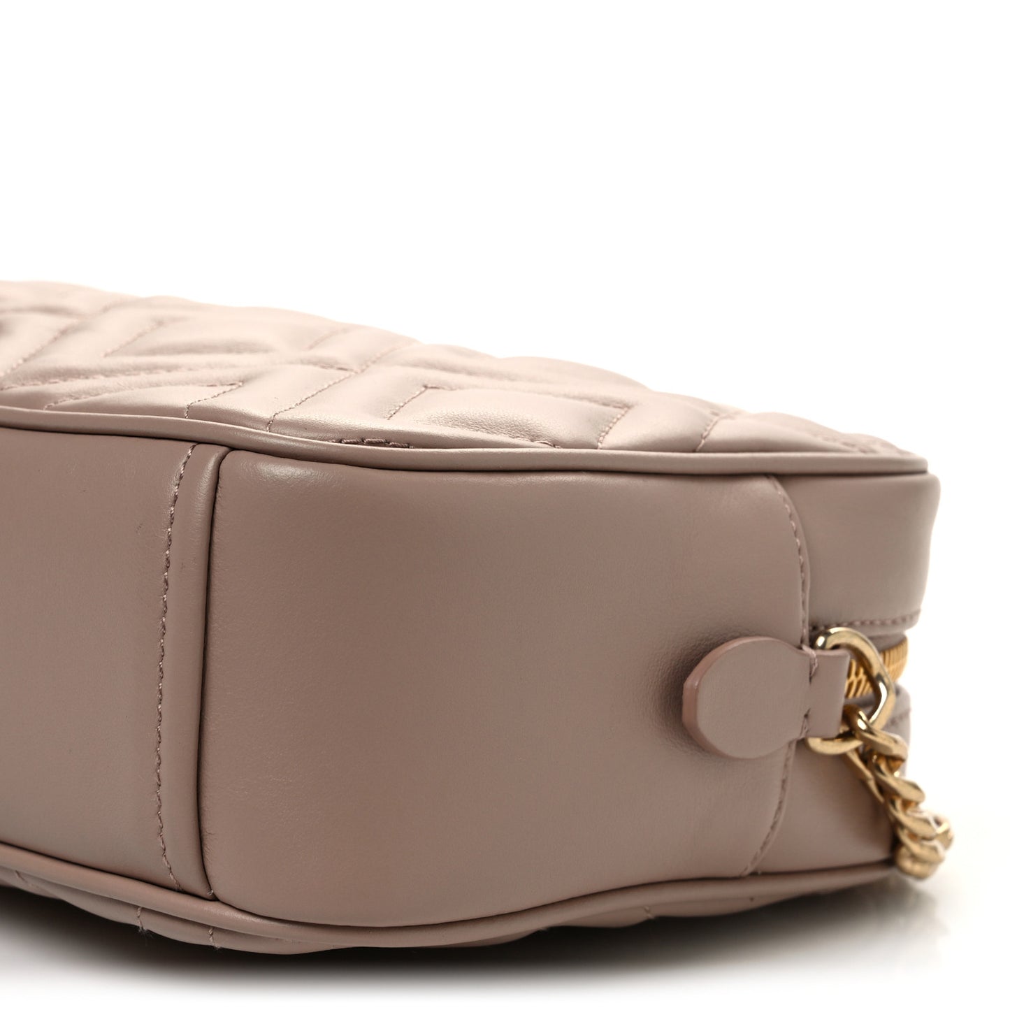 Soft Calf Quilted Camera Bag Cipria