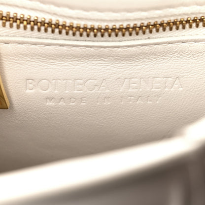 Bottega Veneta Lambskin Maxi Intreccio Padded Chain Cassette Crossbody Bag White 6 of 10