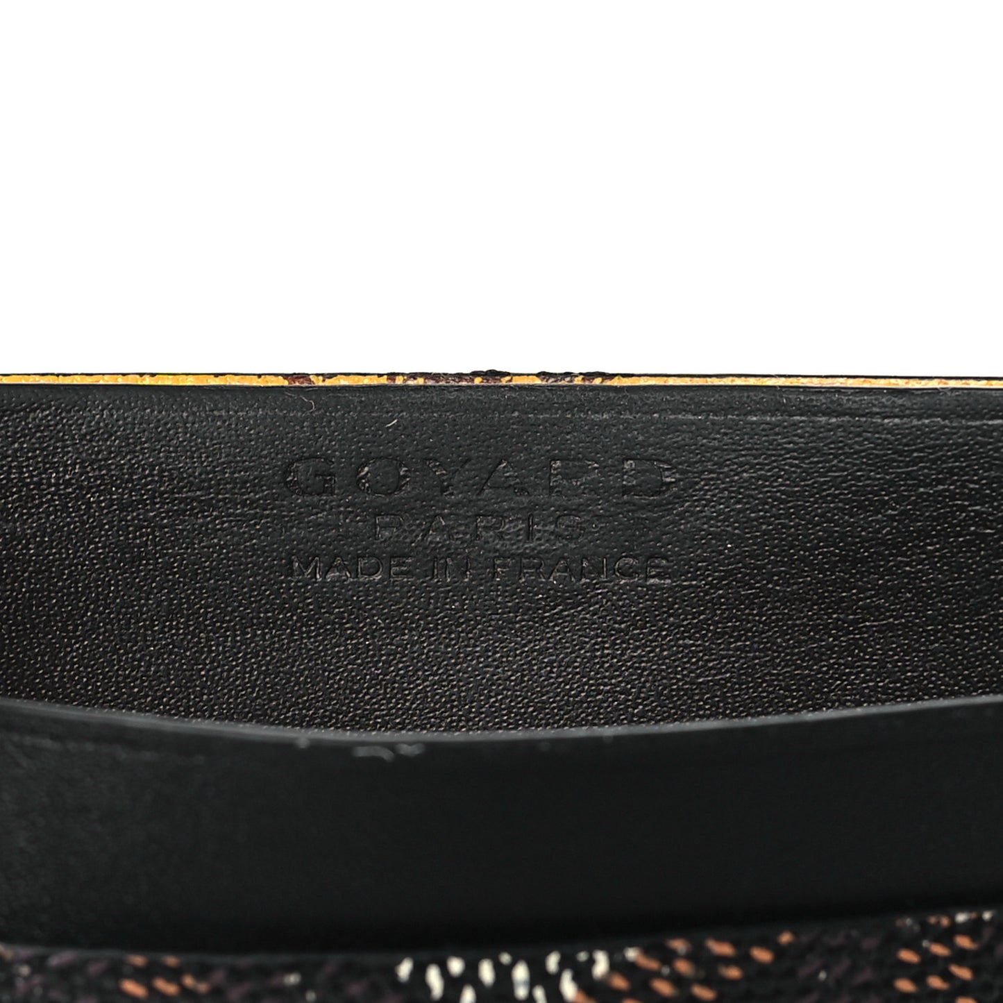 Goyardine Saint Sulpice Card Holder Black