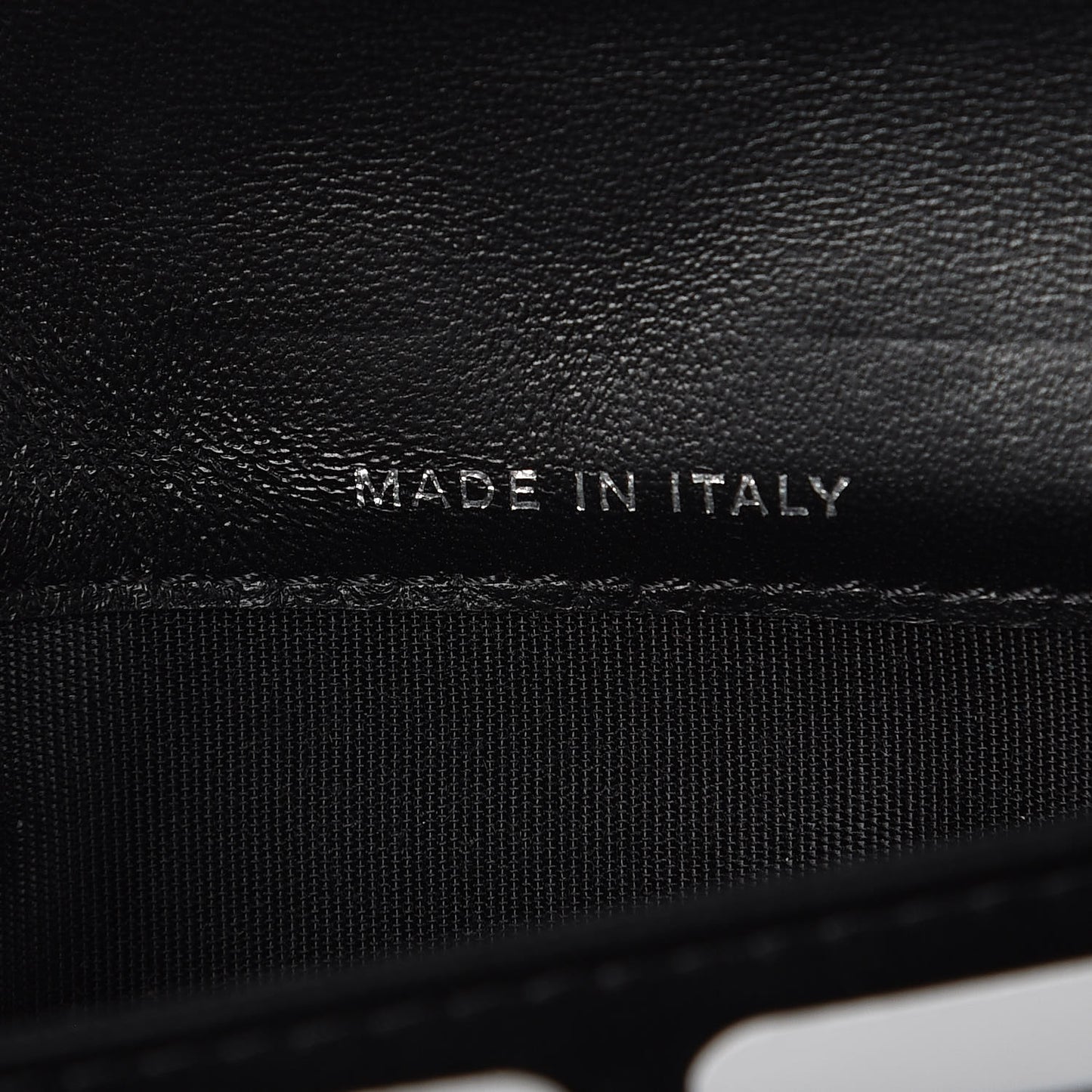 Lambskin Quilted Boy Flap Wallet Black