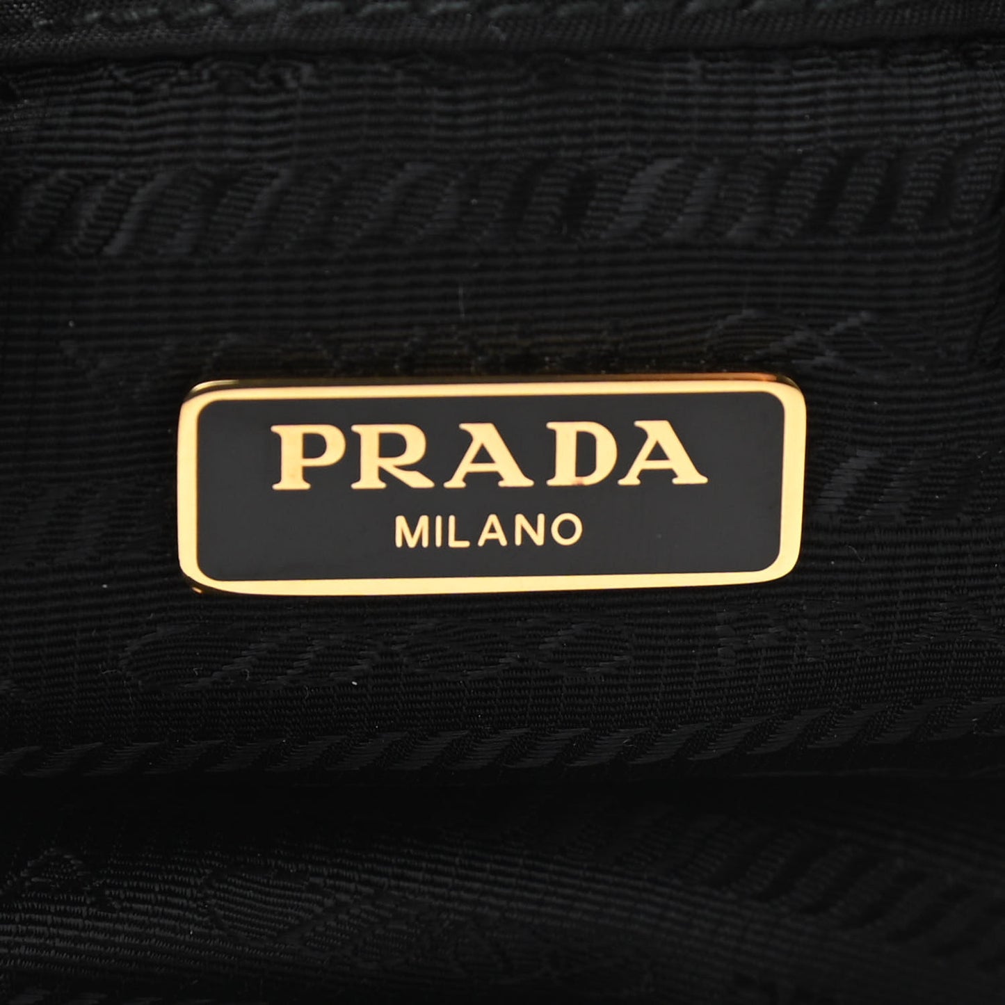 Saffiano Tessuto Nylon Mini Bucket Crossbody Bag Black