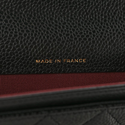 Chanel Caviar Quilted Flap Card Holder Wallet Black 7 of 8