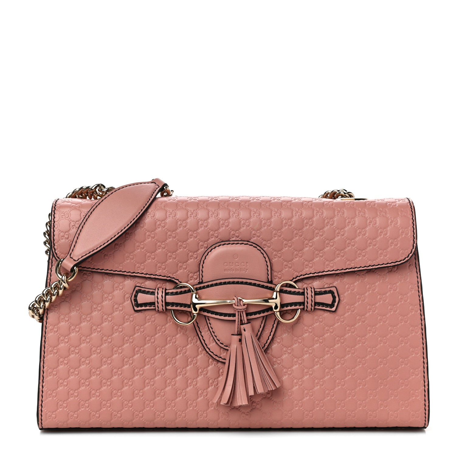 Gucci Microguccissima Medium Emily Chain Shoulder Bag Soft Pink 1 of 14