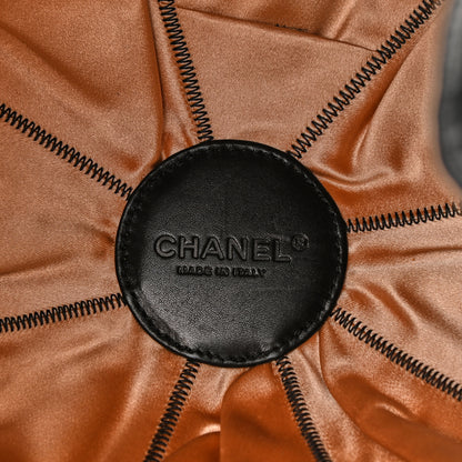 Chanel Lambskin Satin Reversible Sac Cordon Black 6 of 9