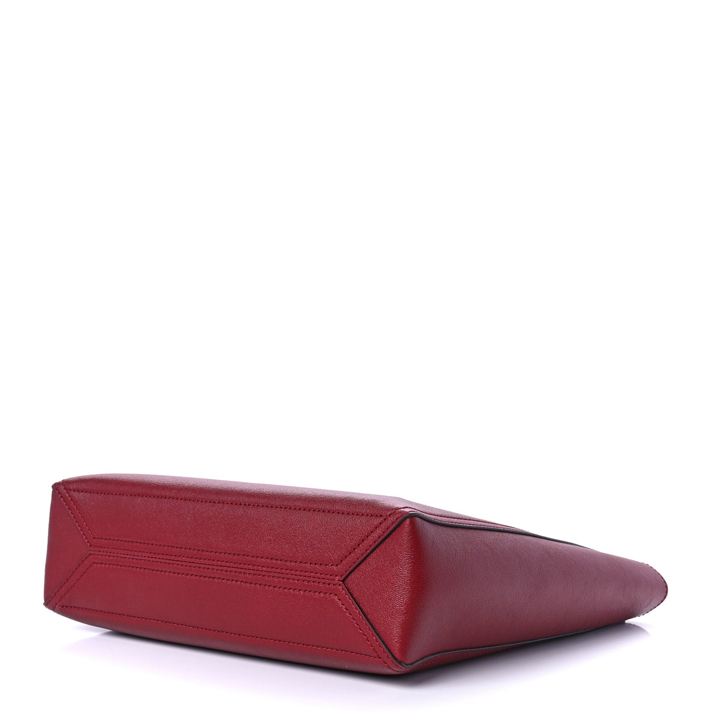 New Sakai Calfskin Lux Small Dahlia Tote New Cherry Red
