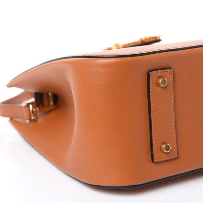 Versace Nappa Barocco Virtus Top Handle Bag Brown 7 of 12