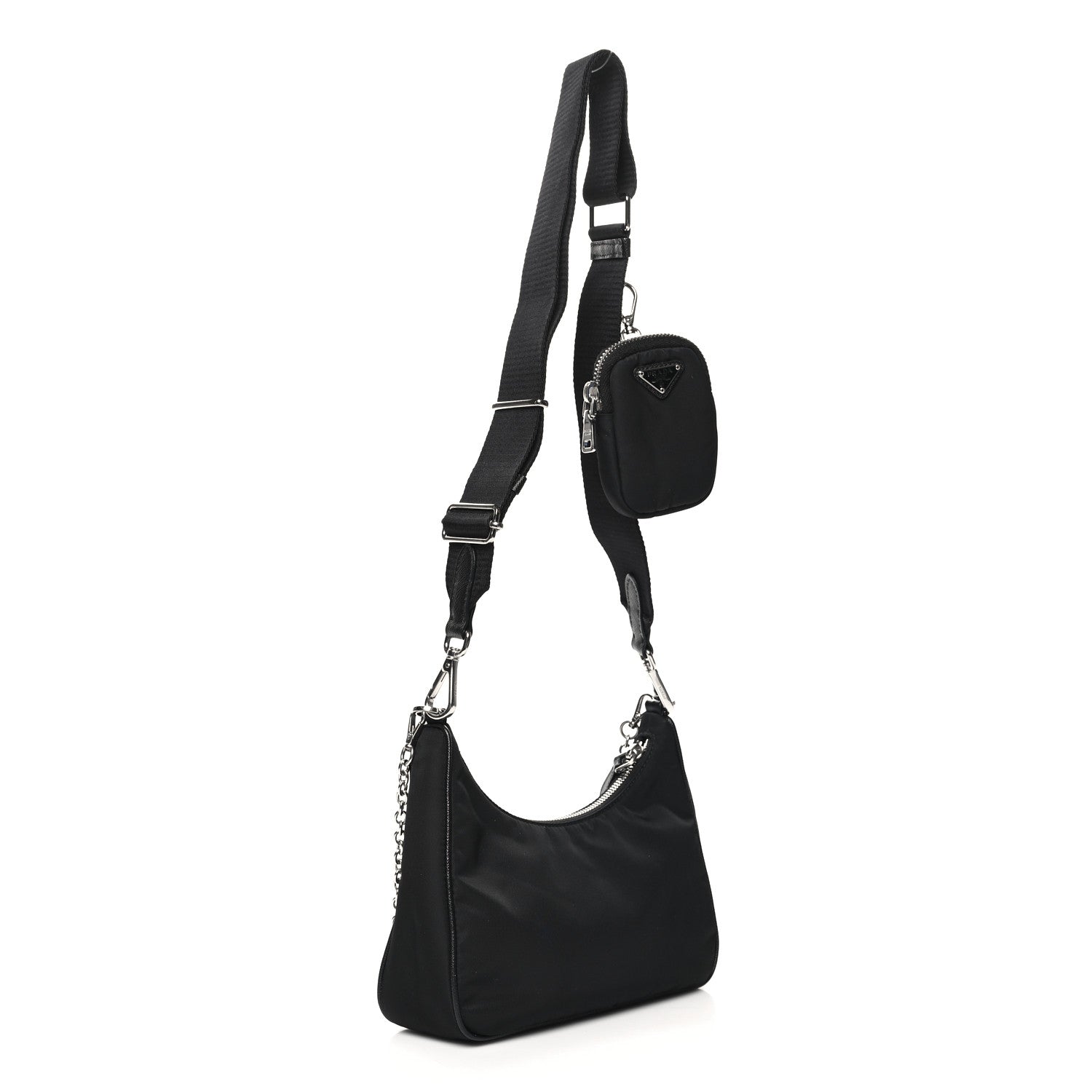 Prada Nylon Re-Edition 2005 Shoulder Bag Black 3 of 10