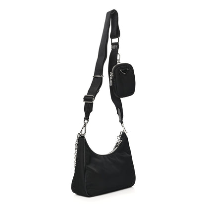 Prada Nylon Re-Edition 2005 Shoulder Bag Black 3 of 10