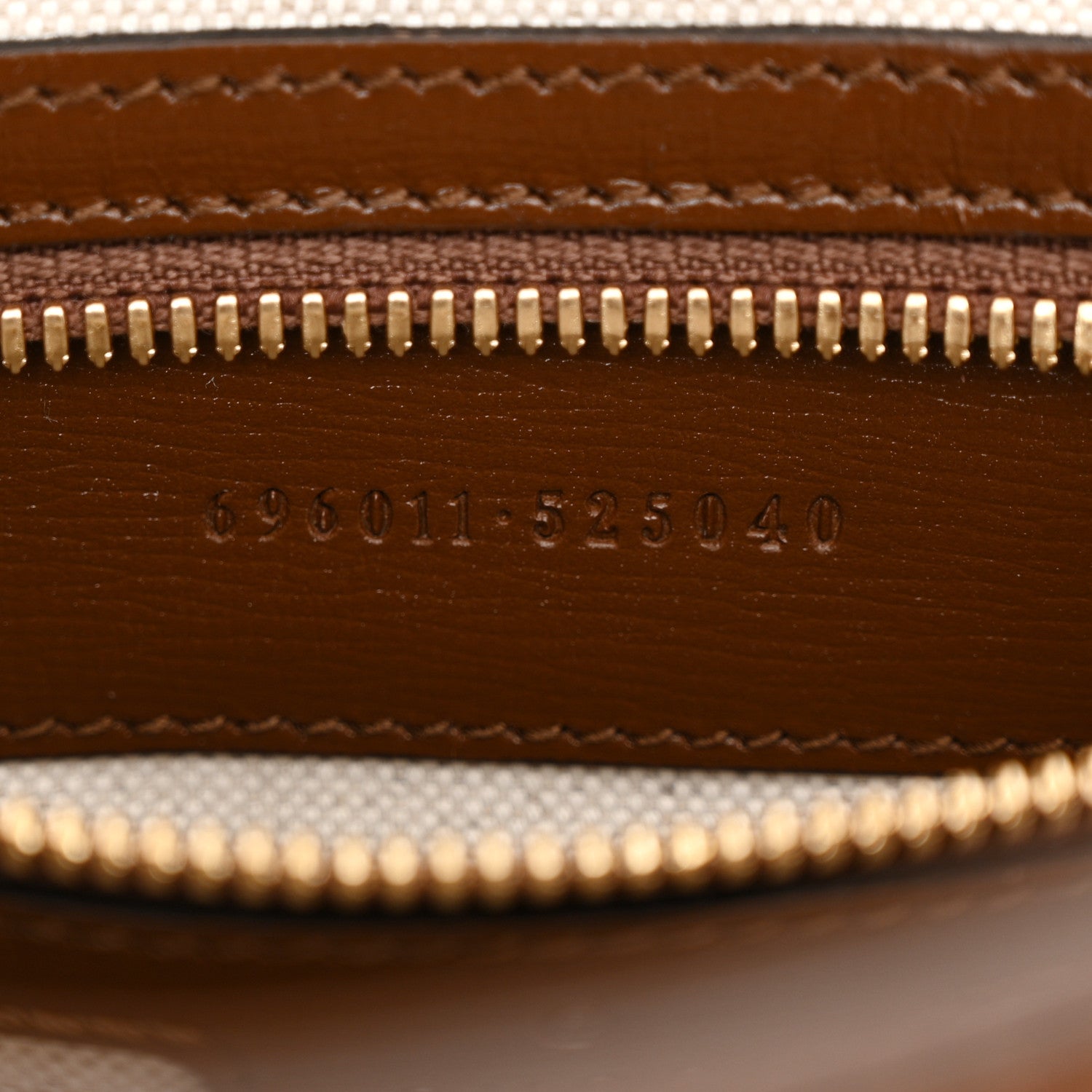 Gucci GG Supreme Monogram Azalea Calfskin Retro Interlocking G Chain Shoulder Bag Beige Ebony Brown Sugar 7 of 12