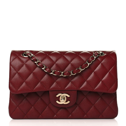 Chanel Caviar Quilted Small Double Flap Burgundy 1 of 10