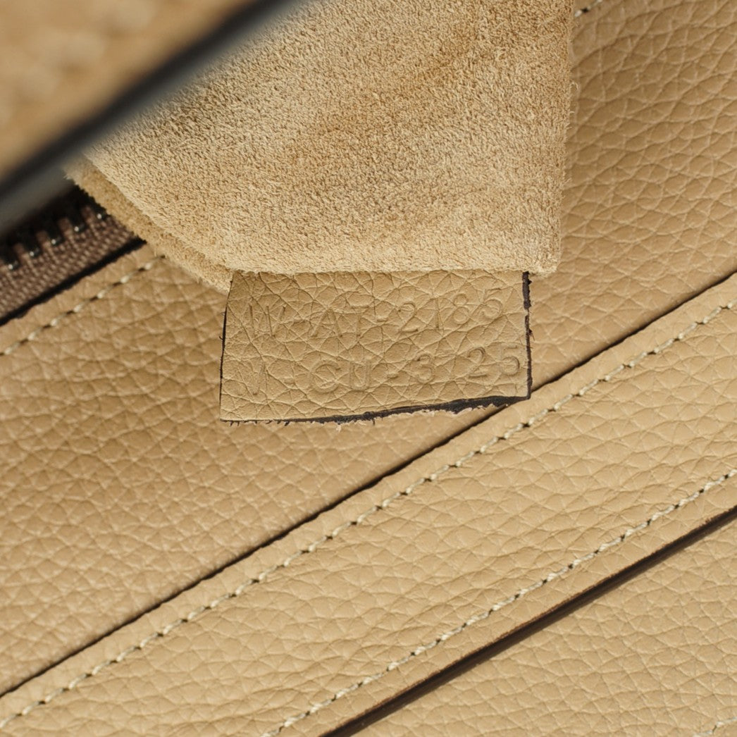 Celine Drummed Calfskin Micro Luggage Dune 8 of 8