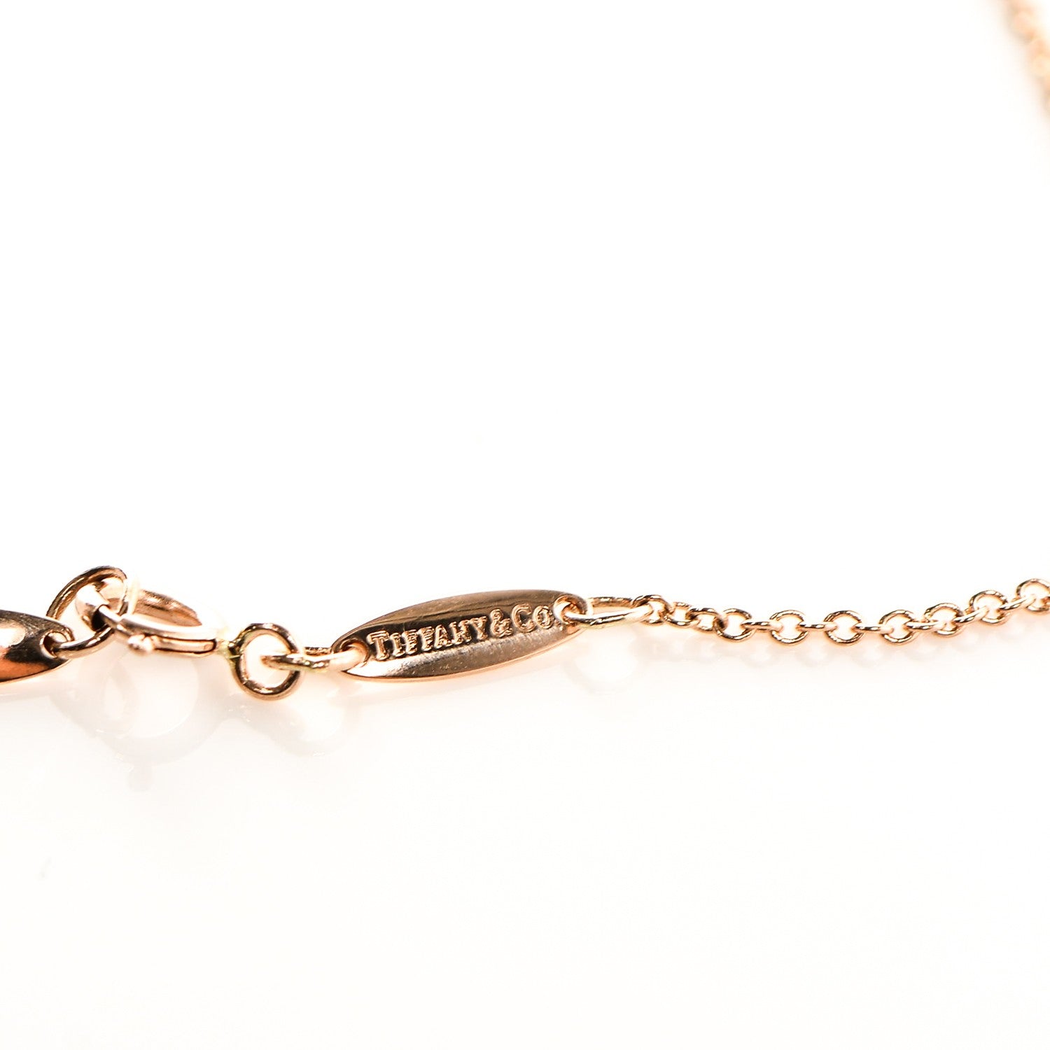 Tiffany 18K Rose Gold Diamond .07ct Elsa Peretti Diamonds by the Yard Bracelet 6 of 7