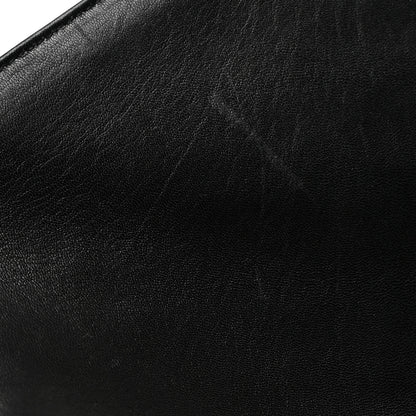 Saint Laurent Denim Mixed Matelasse Triquilt Large Monogram Envelope Satchel Black 11 of 13