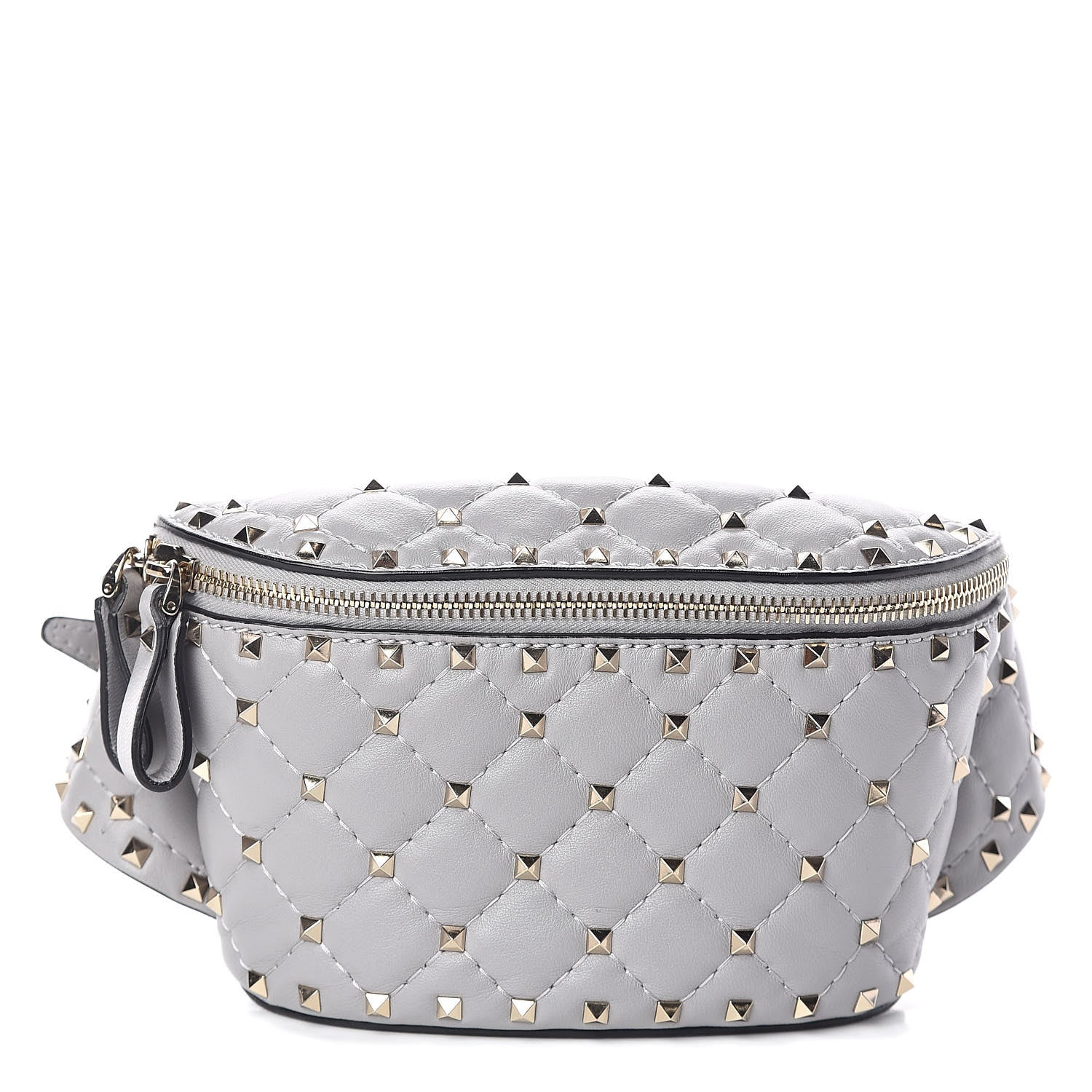 Valentino Garavani Nappa Rockstud Spike Belt Bag 85 Pastel Grey 1 of 8