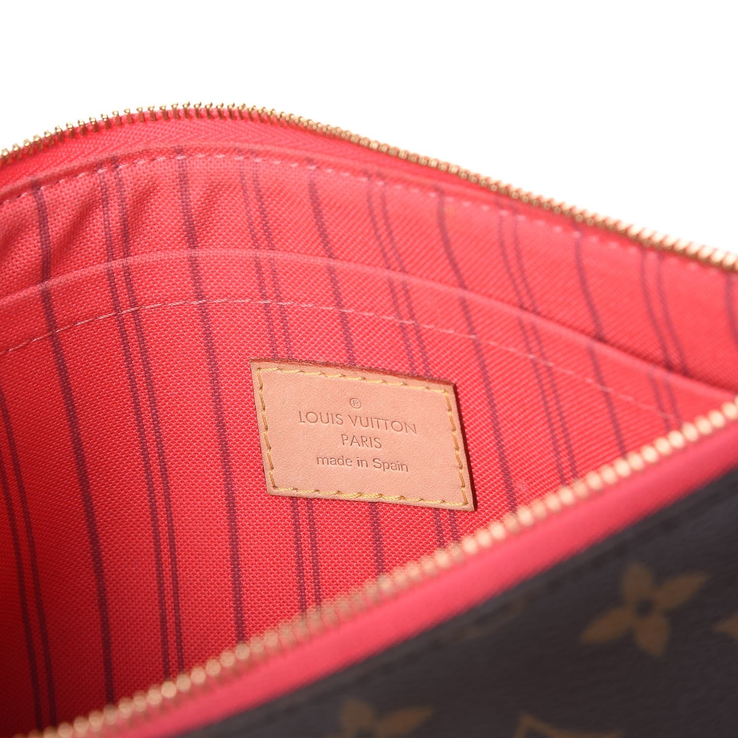 Louis Vuitton Monogram Neverfull MM GM Pochette Pink 5 of 7